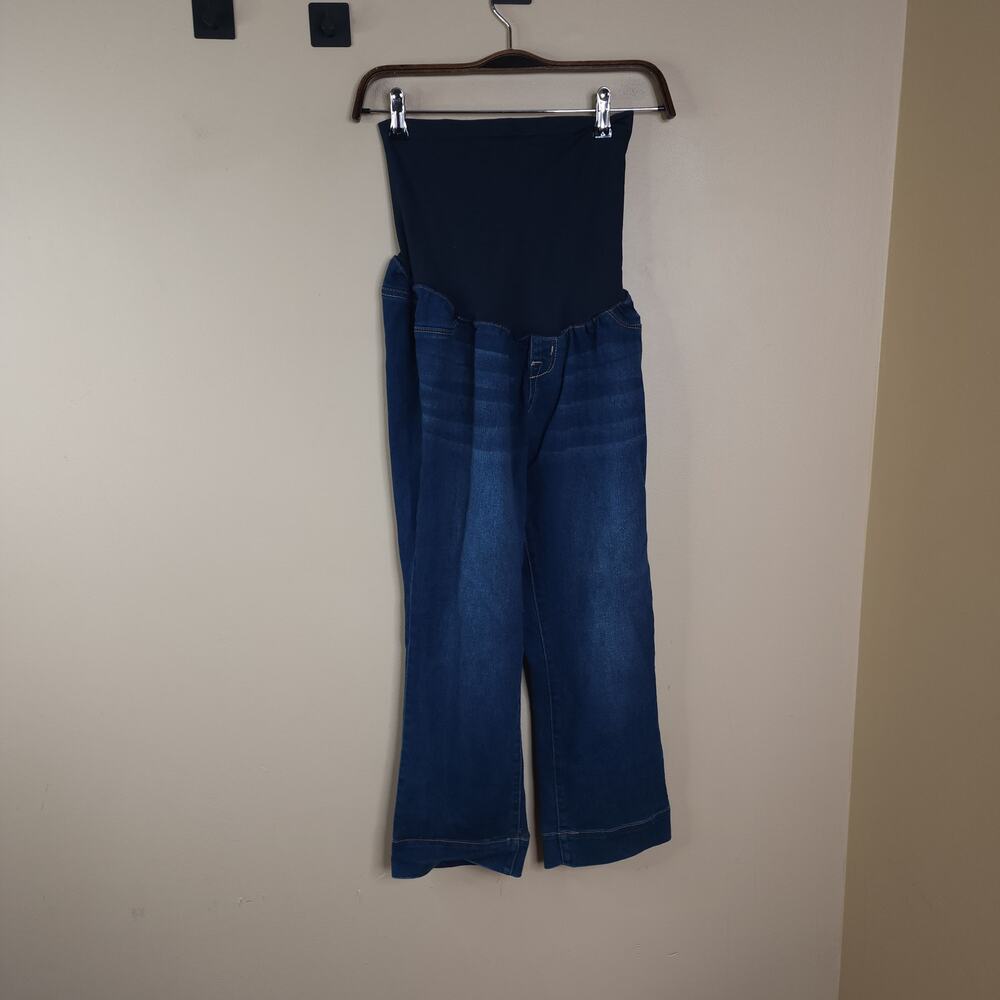 1822 Dark Wash Full Panel Wide Leg Jeans Size XL